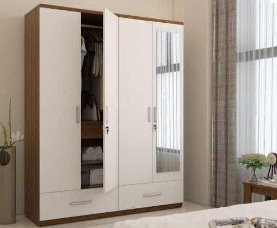 APEX 4 DOOR WARDROBE WITH MIRROR-min